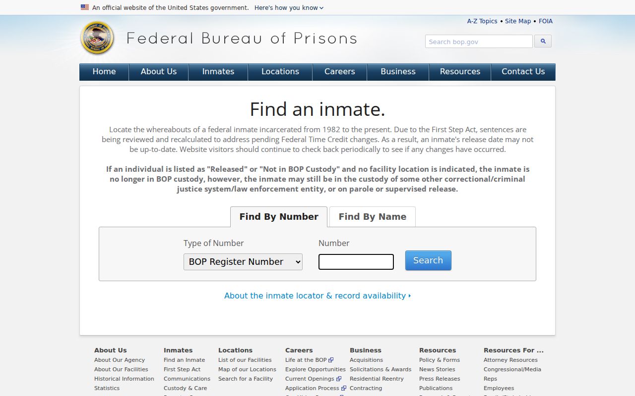 Federal inmate locator compared with Allamakee County arrest and jail records
