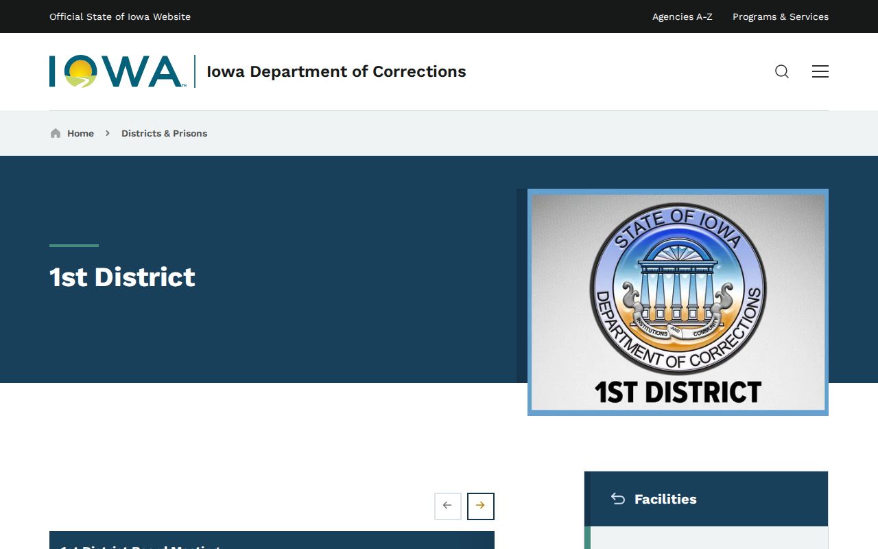 Iowa DOC First Judicial District services for Allamakee County