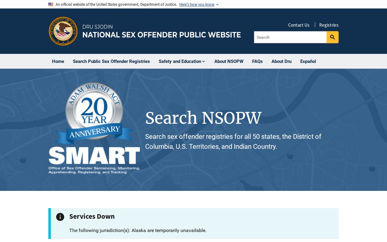 Allamakee County sex offender check through the national registry search