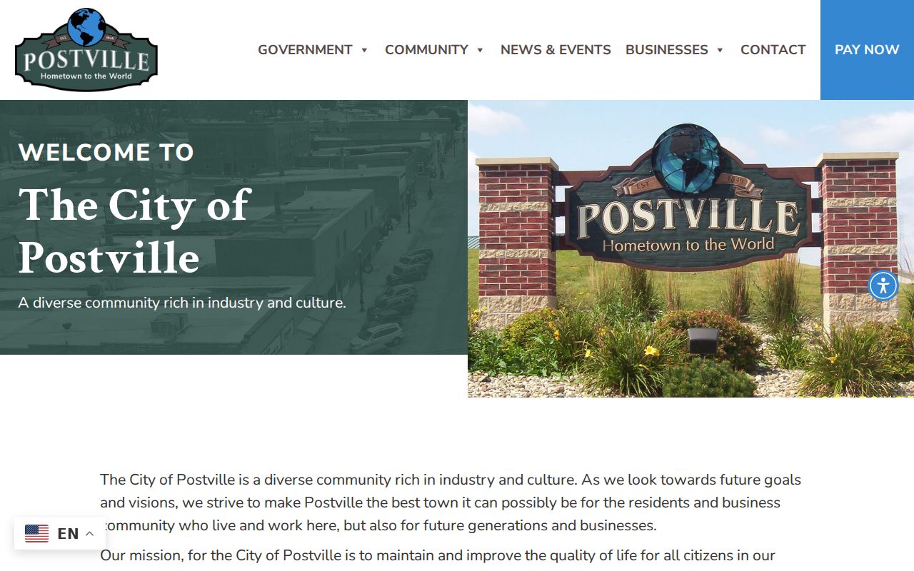 City of Postville criminal history government page